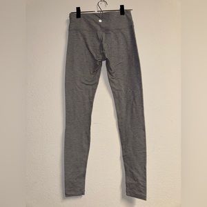 Lululemon Wunder Under High Rise Leggings Knit Textured Heather Gray Size 4